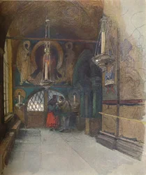 Interieur van de Kathedraal van de Aankondiging, Moskou