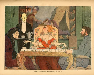 Hoeveel brokken (Cecile Sorel en haar gasten, een legerveteraan en Voltaire)