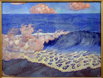 Blauwe marine, golfeffecten