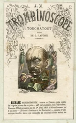 BISMARCK Otto Eduard Leopold von Bismarck-Schoenhausen (1815-1898), - illustratie uit "Le Trombinoscope", een satirisch politiek tijdschrift van Leon-Charles Bienvenu, bekend als Touchatout (1835-1910) monografie N. 7, Parijs