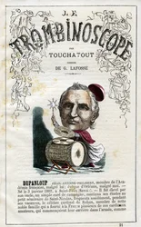 Felix DUPANLOUP (1802-1878) - illustratie uit "Le Trombinoscope", een satirisch politiek tijdschrift van Leon-Charles Bienvenu, bekend als Touchatout (1835-1910) monografie N. 21, Parijs