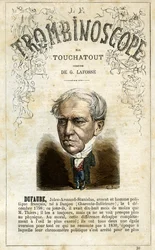 Jules Armand DUFAURE (1798-1881) - illustratie uit "Le Trombinoscope", een satirisch politiek tijdschrift van Leon-Charles Bienvenu, bekend als Touchatout (1835-1910) monografie N. 30, Parijs, maart 1872
