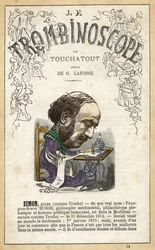 Jules SIMON (1814-1896) - illustratie uit "Le Trombinoscope", een satirisch politiek tijdschrift van Leon-Charles Bienvenu, bekend als Touchatout (1835-1910) monografie N. 14, Parijs