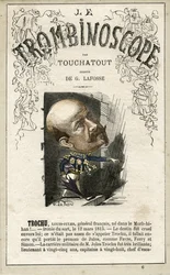 Louis-Jules TROCHU (1815-1896) illustratie uit "Le Trombinoscope", een satirisch politiek tijdschrift van Leon-Charles Bienvenu, bekend als Touchatout (1835-1910) monografie N. 6, Parijs