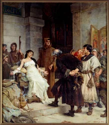 Een stigma in de middeleeuwen, 1885, h. 2,6 x 3 m, Musée des Beaux-Arts de Nantes