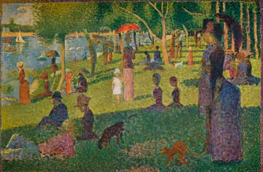 Studie voor Een zondag op La Grande Jatte, 1884