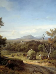 Landschapsscène (detail)
