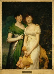 Mesdemoiselles Molien, nichtjes van graaf Molien, de minister van financiën van Napoleon I ...