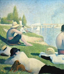 Baders bij Asnières, 1884, detail van 2136