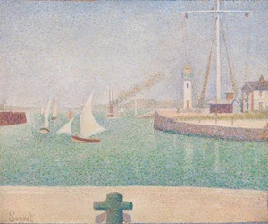 Ingang van de haven van Honfleur