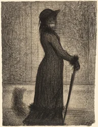 Wandelende vrouw
