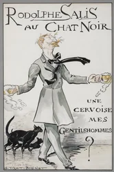 Rodolphe Salis au Chat Noir, ca. 1890