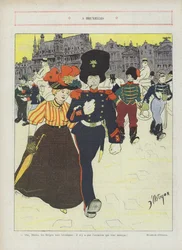 In Brussel. Illustratie voor Le Rire