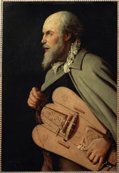 Draaispeler (schilderij op doek)