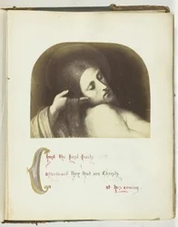 Zonder titel [illustratie van Jezus met Bijbelse citaat], 1855-1868