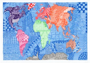 Kaart van de wereld, 2015