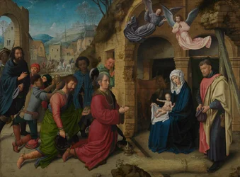 De aanbidding der koningen (Kopie naar Hugo van der Goes)