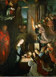 Heilige Nacht (schilderij op eikenhout)