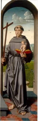 Het altaarstuk van de Heilige Anna: Sint Antonius van Padua [rechterpaneel], ca.1500-1520 (olieverf op paneel)