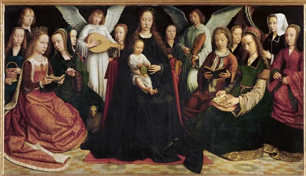 De maagd tussen de maagden (schilderij op doek)