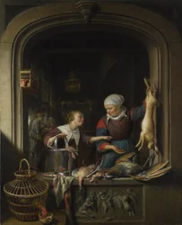 Een poelierswinkel, ca. 1670