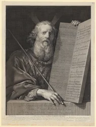 Mozes met de stenen tafelen