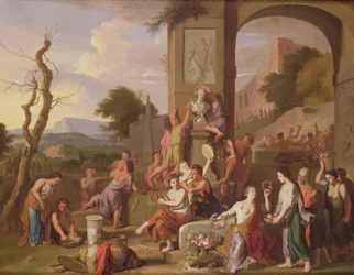 Een offerfeest tussen ruïnes