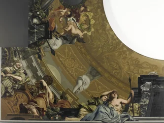 Vijfdelige plafonddecoratie voor de Grote Zaal van Paleis Soestdijk
