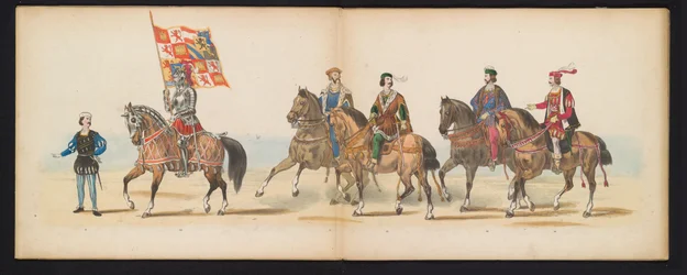 Maskerade van de Leidse studenten, 1855 (plaat 7)