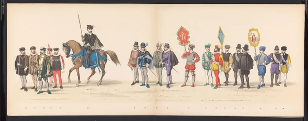 Maskerade van de Leidse studenten, 1875 (plaat 2)