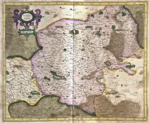 Bourges (vallei van de Loire), Frankrijk (gravure)