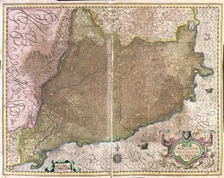 Catalonië, Spanje (gravure)