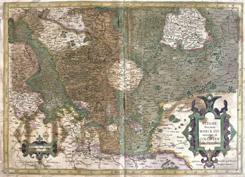 Keulen, Waldeck (Hessen), Duitsland (gravure)