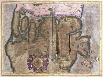 Noordelijk deel van Jutland, Scandinavië (gravure)