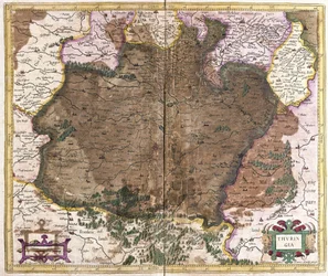 Thüringen, Duitsland (gravure)