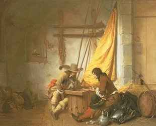 Soldaten die tric-trac spelen, 1653
