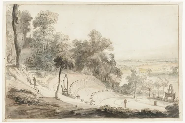 Het amfitheater op de Springenberg in Kleef