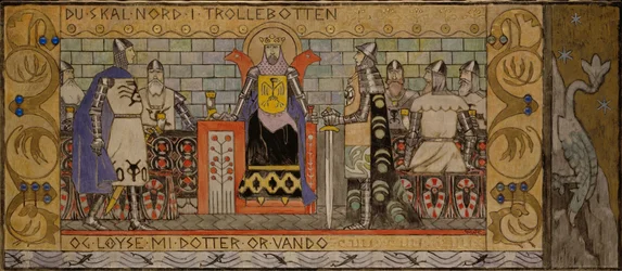 Åsmund in de koningshal