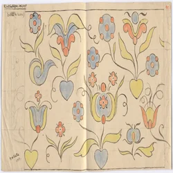 Museum voor Toegepaste Kunst Oslo: Zaal I (aan de straatzijde). Blad nr. 11