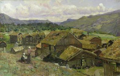 Een Noors dorp met twee vrouwen