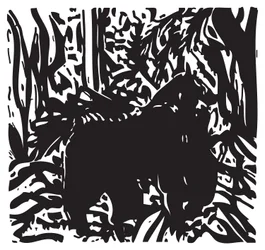 Gorilla in de jungle