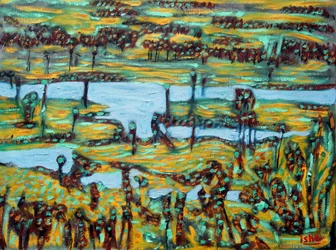 Santiago Oasis, 2024 (olieverf op doek)