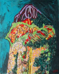 Sjamaan 1, 2019 (olieverf op doek)