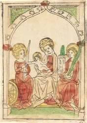 Madonna tussen Heiligen Catharina en Barbara
