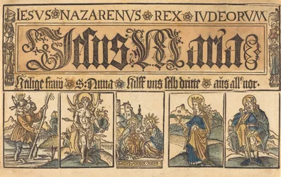 Sint Anna, De Madonna en Kind en Heiligen Christoffel, Sebastiaan, Clara en Rochus