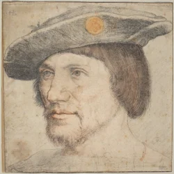 Portret van een Man met een Hoed met een Medaillon
