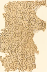 Blad met Bloemen- en Diamantpatroon