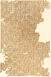 Blad met Bloemen- en Diamantpatroon