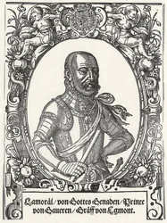 Portret van Lamoraal, Graaf van Egmont, Prins van Gavere, Tweede helft van de 16e eeuw
