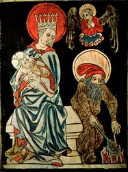 Rust tijdens de vlucht naar Egypte, c1410